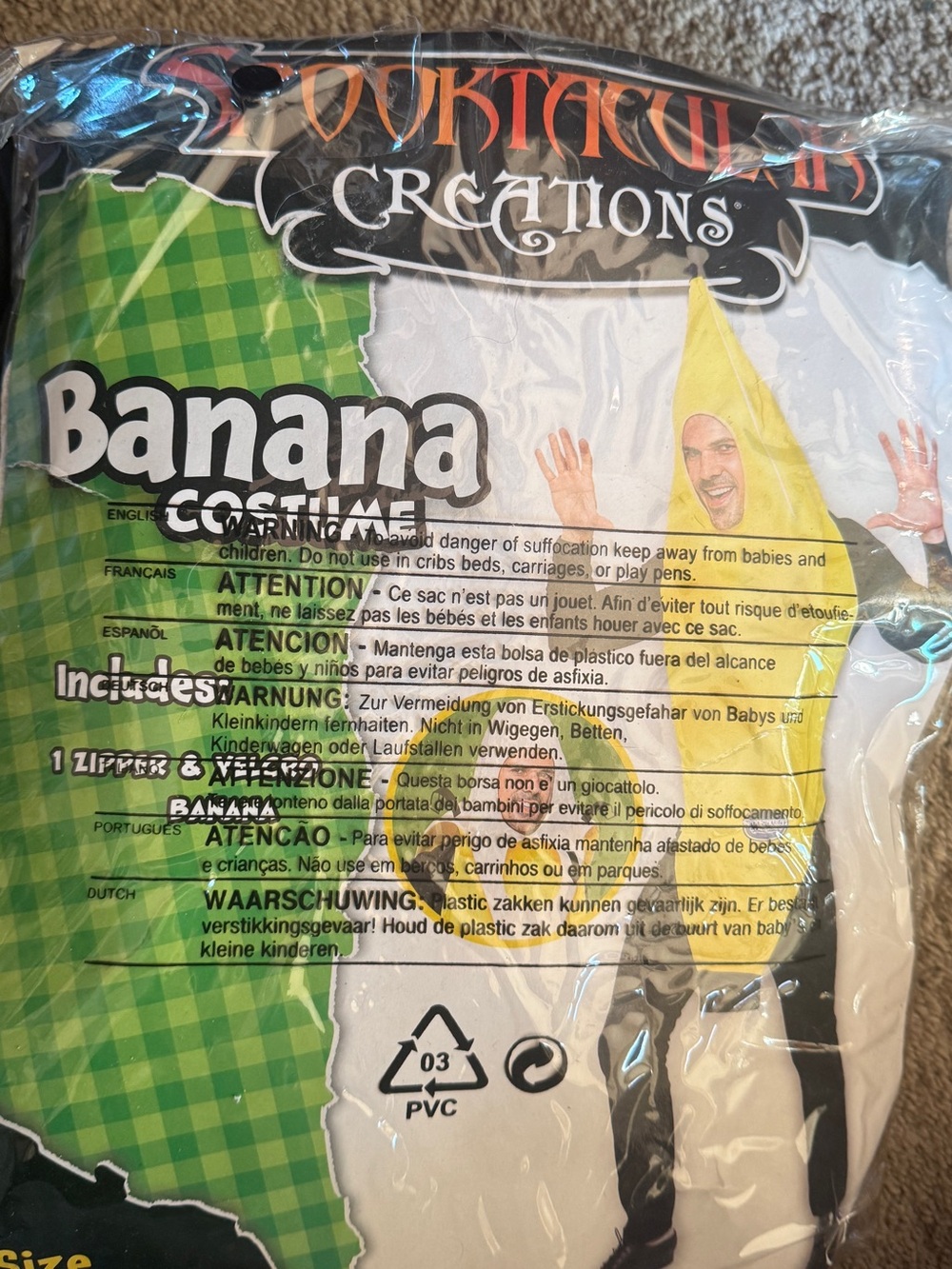 Adult Yellow Banana Costume -